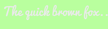 Image with Font Color EAEAEA and Background Color B9FF9E